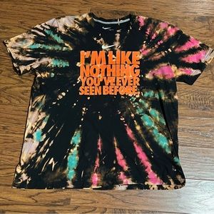 Custom Nike 2XL tye dye shirt